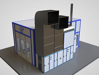 Покрасочно-сушильная камера для нефтегазового оборудования SPK-7.4.3